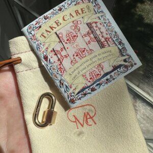 Marla Aaron Yellow Gold Chubby Medium Lock